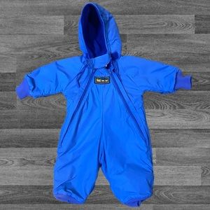90s Vintage Toddler American Widgeon Snowsuit blue. VTG